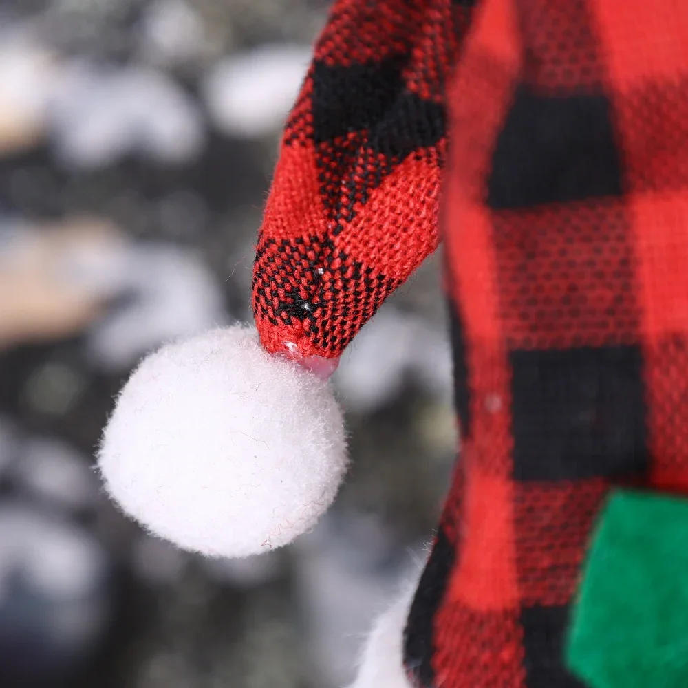 Description Picture 6 of itemLots Christmas Wine Bottle Cover Cap Red Green Xmas Hats Scarf Home Ornament Festival Party Tableware Decoration Supplies 2024