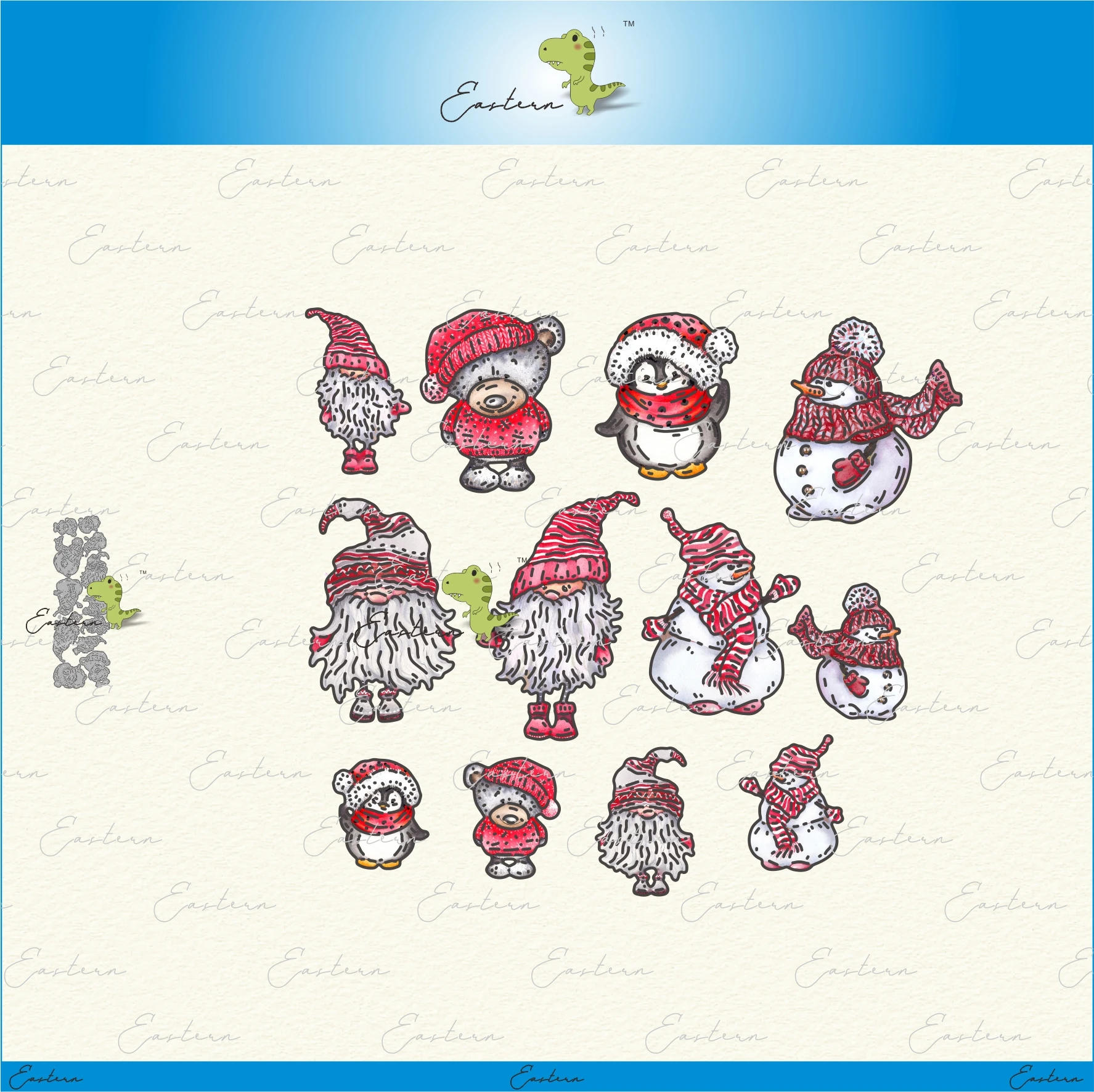 Description Picture 2 of itemFrosty Friends Die Set metal cutting dies 2023 new diy molds Scrapbooking Paper Making die cuts crafts Printed Sheet