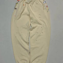 Best Version Collab Jogging Pants French Logo Painted Retro Print Fading Sports Pants for Men