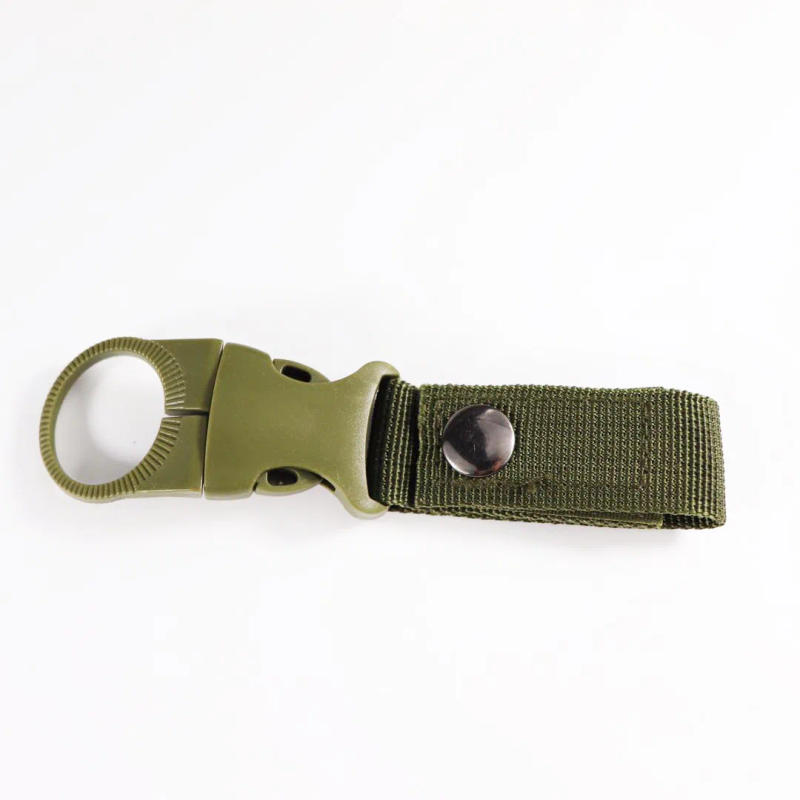 Description Picture 5 of itemOutdoor Hiking Hanging Key Hook Clip Clamp Buckle Nylon Webbing Molle Belt Carabiner Outdoor Strap Climbing Accessories