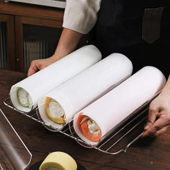 Thickening 30CM Cake Roll Shaping Insert Mould U-Shaped Acrylic Transparent Retainer Semicircle Pastry Baking Kitchen Tool