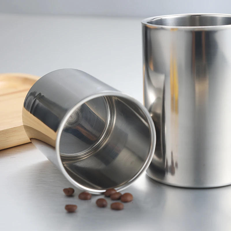 Description Picture 6 of item350ml/500ml Stainless Steel Double Wall Beer Mug Silver Coffee Cup Portable Travel Office Water Cups Drinkware Tumbler
