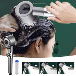 3 Modes Shower Head High Pressure Showerhead Portable Filter Rainfall Faucet Tap Bathroom Bath Home Innovative Accessories