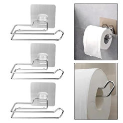 Toilet Paper Rack Bathroom Paper Towel Holder Adhesive Absorbent Paper Dispenser WC Kitchen Hardware Storage Accessories