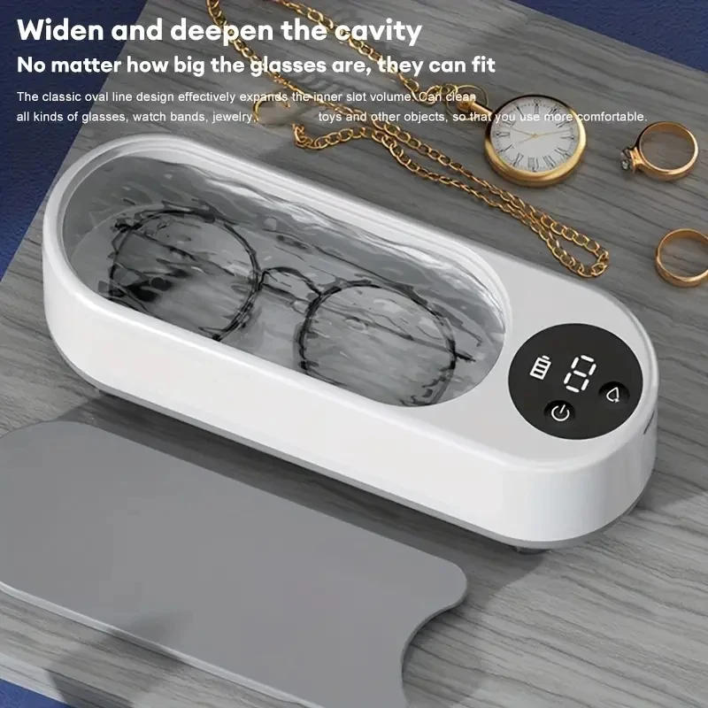 Description Picture 4 of itemCompact Ultrasonic Cleaner - USB Rechargeable, Wireless for Travel - For Jewelry, Eyewear, Dental Care