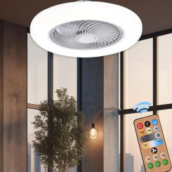 Hot Sale Indoor LED Light 110V Infinitely Dimmable Five Colors APP/Remote Control Mute Wind Speed Adjustable Ceiling Fan Lights