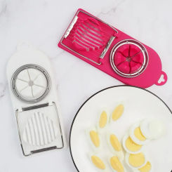 Multifunctional Egg Slicers Stainless Steel Slicer Fancy Splitter Egg Cutting Tool Home 2 In 1 Egg Cutter Kitchen Gadgets