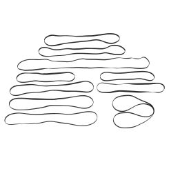 10 Pcs Turntable Belt Set High Elasticity Rubber Record Player Belt Replacement for Record Player CD DVD Player Phonograph