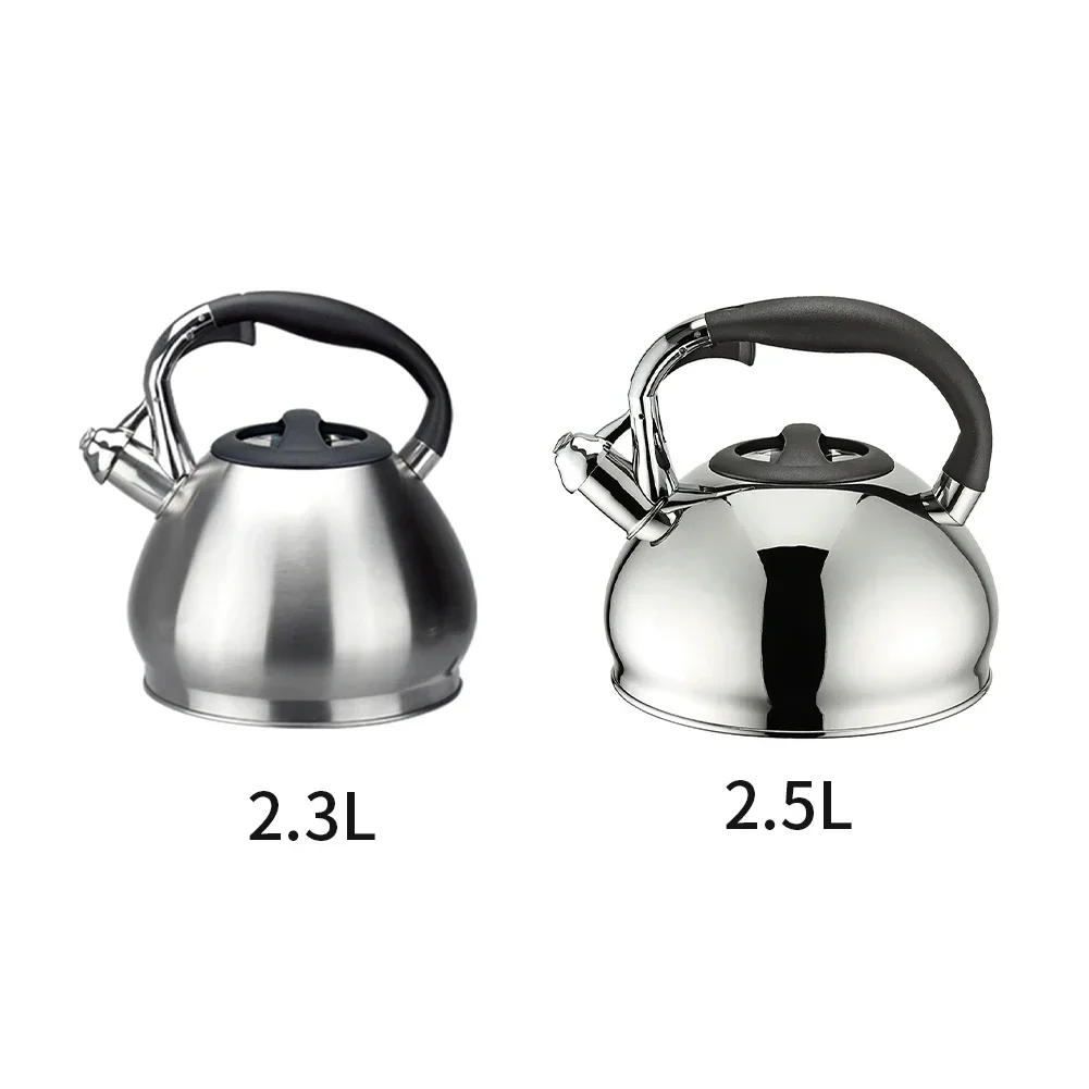 Description Picture 3 of item304 Stainless Steel Loud Whistling Hot Water Kettle Induction Cooker Home Camping Boiling Coffee Tea Kettle Stove Top Teapot