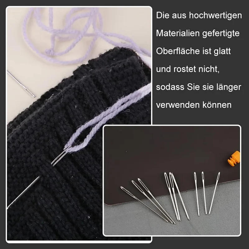 Description Picture 6 of item9/23/32 Piece Sewing Needles Set Large Eye Needles Leather Sewing Needles Set for Hand Sewing Leather Crafts