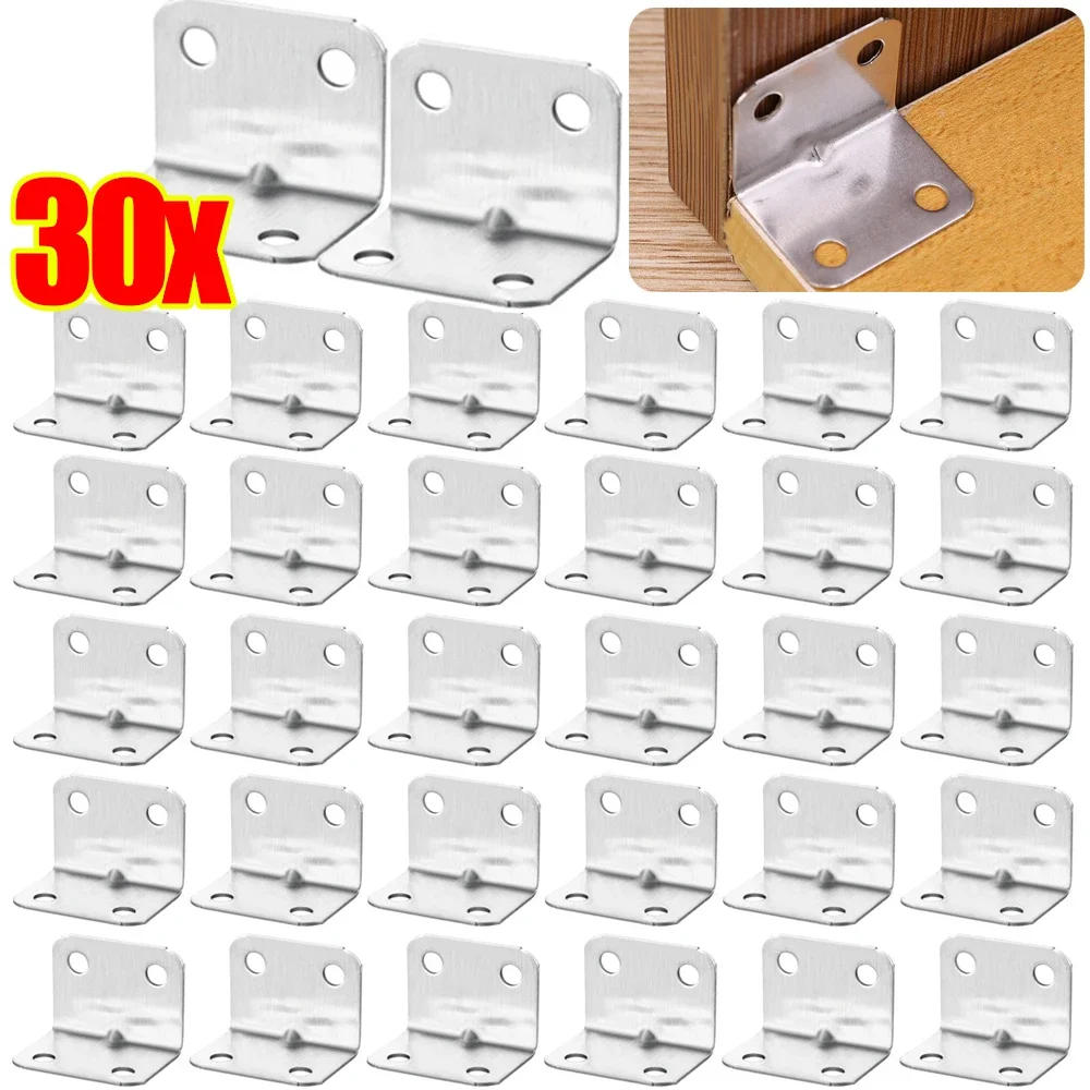Description Picture 3 of itemCabinet Corner Bracket Stainless Steel Corner Brace Furniture Corner Connector Universal Joint Fastener for Wood Cupboard Drawer