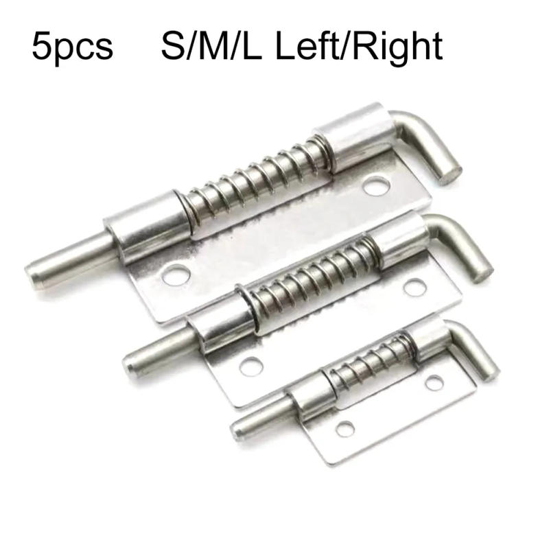 Description Picture 2 of item5pcs Spring Door Bolt Rebound Latch Metal Security Bolt Latch Spring Latches Cabinet Distribution Box Latches Hardware