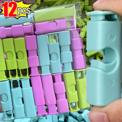 1/12Pcs Food Sealing Clips Bread Storage Bag Clips For Snack Wrap Bags Spring Clamp Reusable Kitchen Organization Sealing Clamp