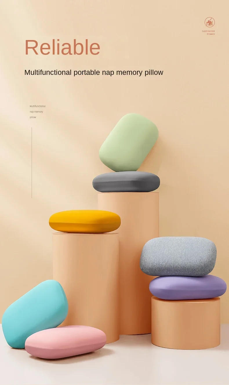 Description Picture 2 of itemMultifunction Memory Foam Neck Pillow Slow Rebound Soft Travel Pillow for Sleeping Cervical Health Massage Nap Pillows