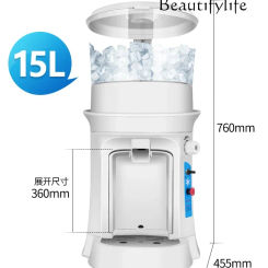 Ice shaver Commercial kitchen Large sashimi with guide rail Automatic high-horsepower ice crusher
