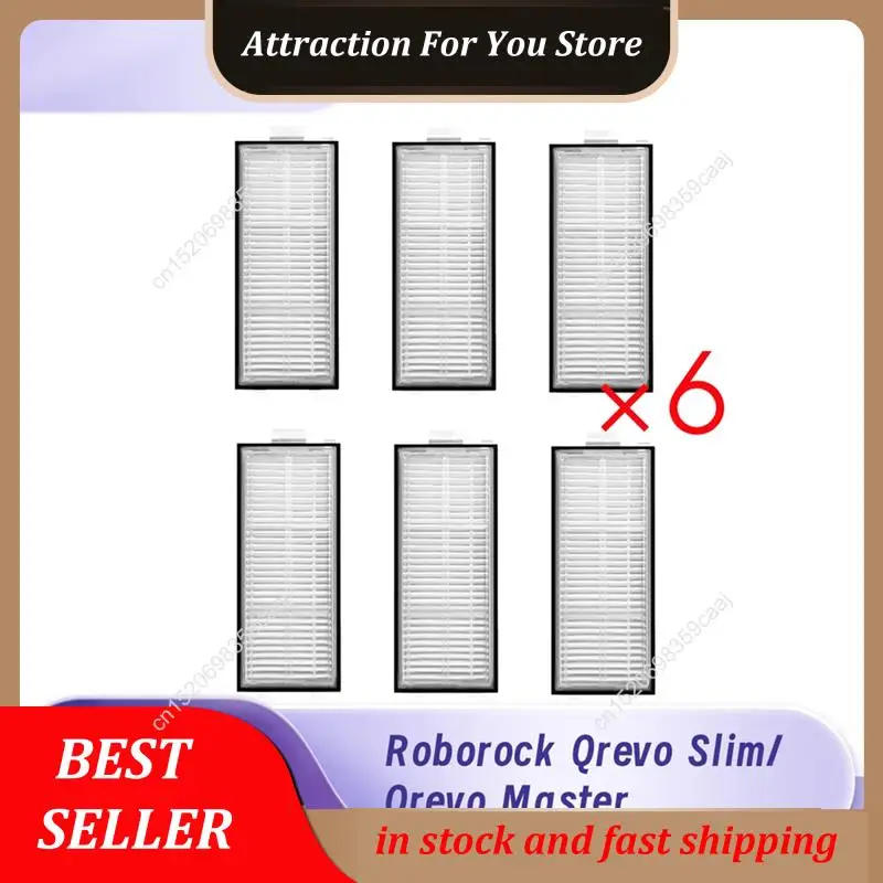 Description Picture 5 of itemHot Selling 6Pcs Cleaner Filter For Roborock Qrevo Slim/Qrevo Master Filter Cleaner Parts Replacement