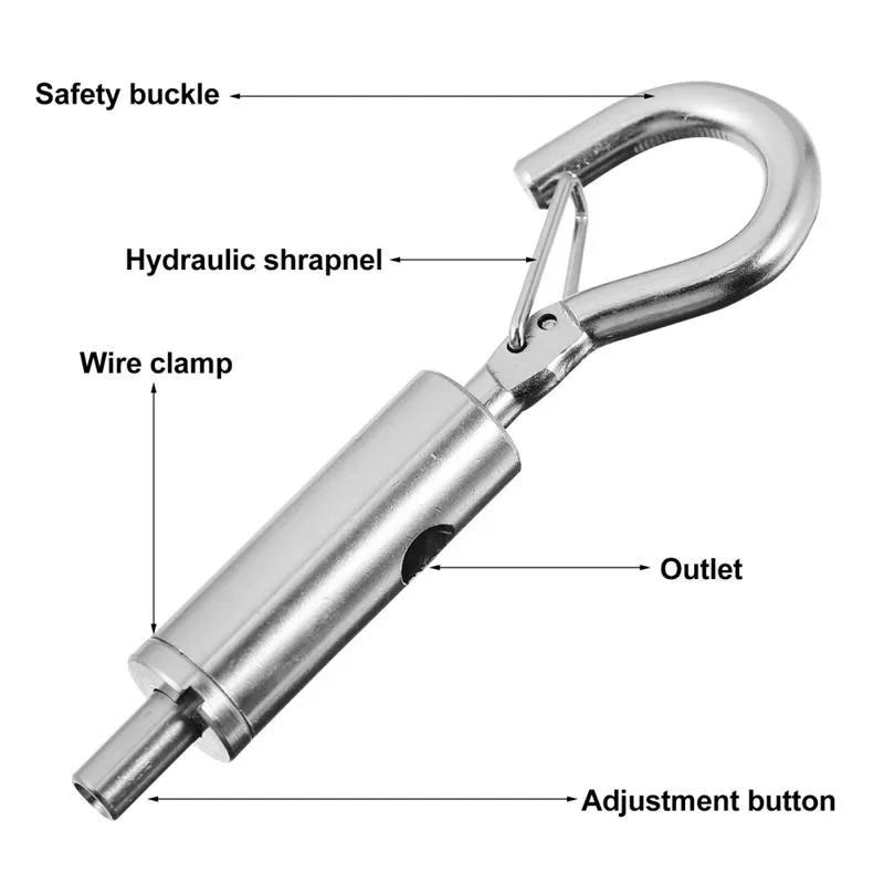 Description Picture 3 of itemAdjustable Multi-Functional Hook, Gallery Picture Hanging Spring Hook, Decorative Pendant Lamp, Clothes Drying Rope Hanging Tool