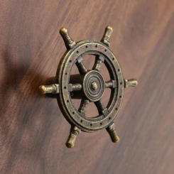 Anchor Shape Drawer Pulls, Cabinet Knobs, Rudder Steering Wheel Single Hole Handles , Creative Home Decoration Pull