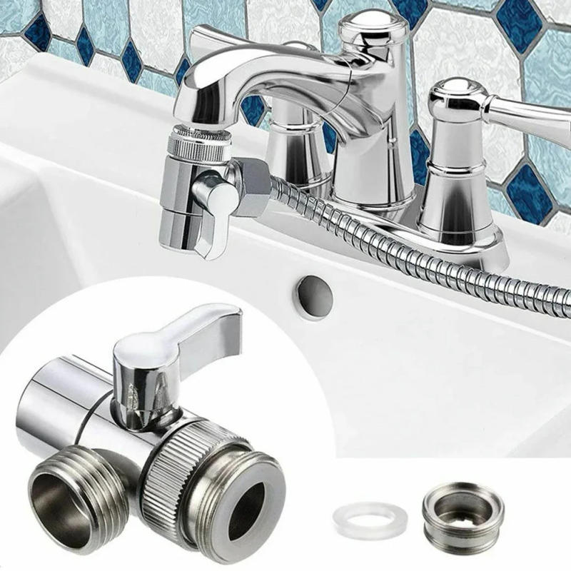 Description Picture 5 of itemKichen Accessories Valve Diverter Faucet Diverter 3-way Bidet Shower Connector Diverter Faucet Adapter For Toilet