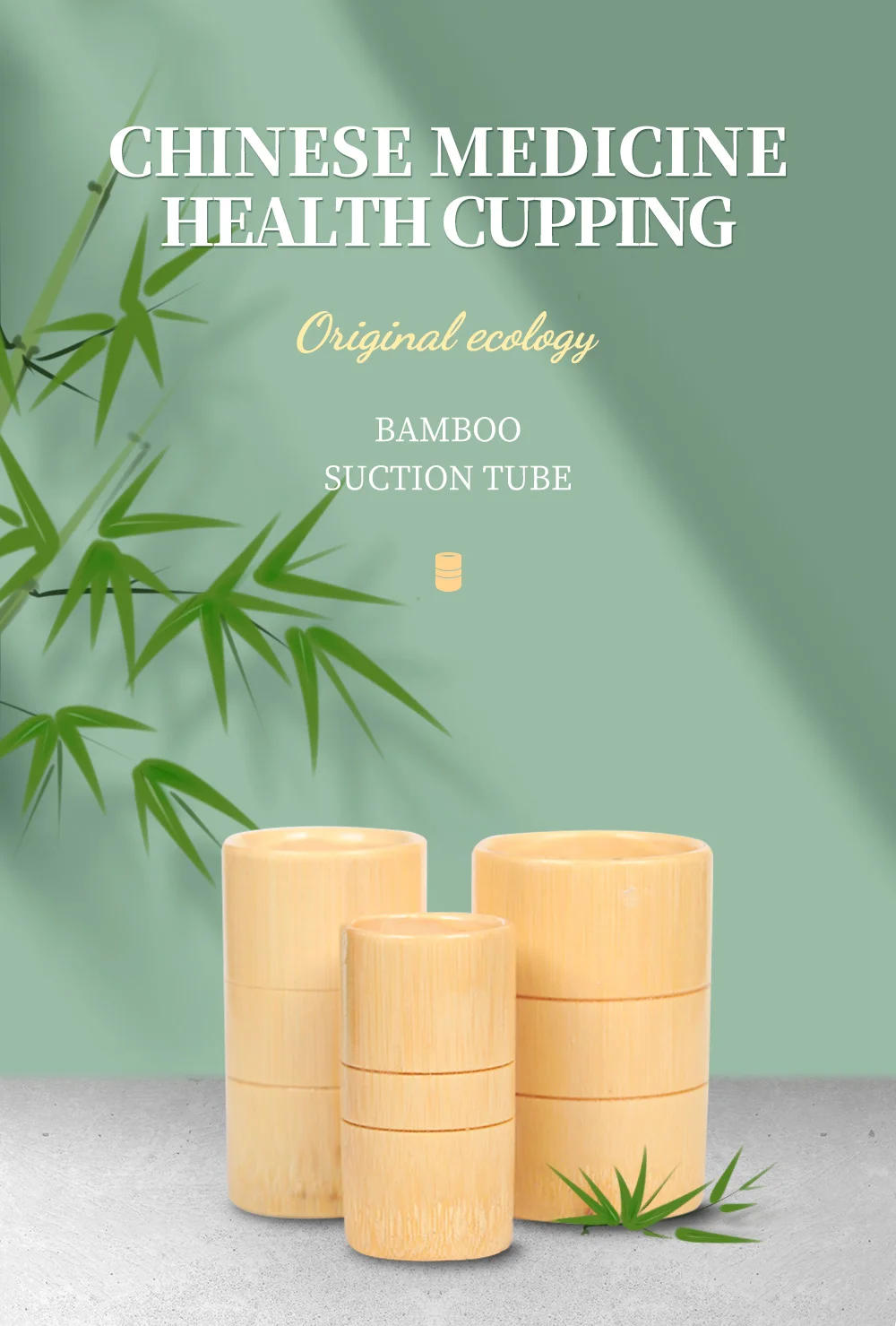 Description Picture 2 of itemFire Cupping Set Plantar Bamboo Cupping Jar Acupuncture Massage Traditional Chinese Medicine Carbonized Bamboo Pot Cans Back Arm