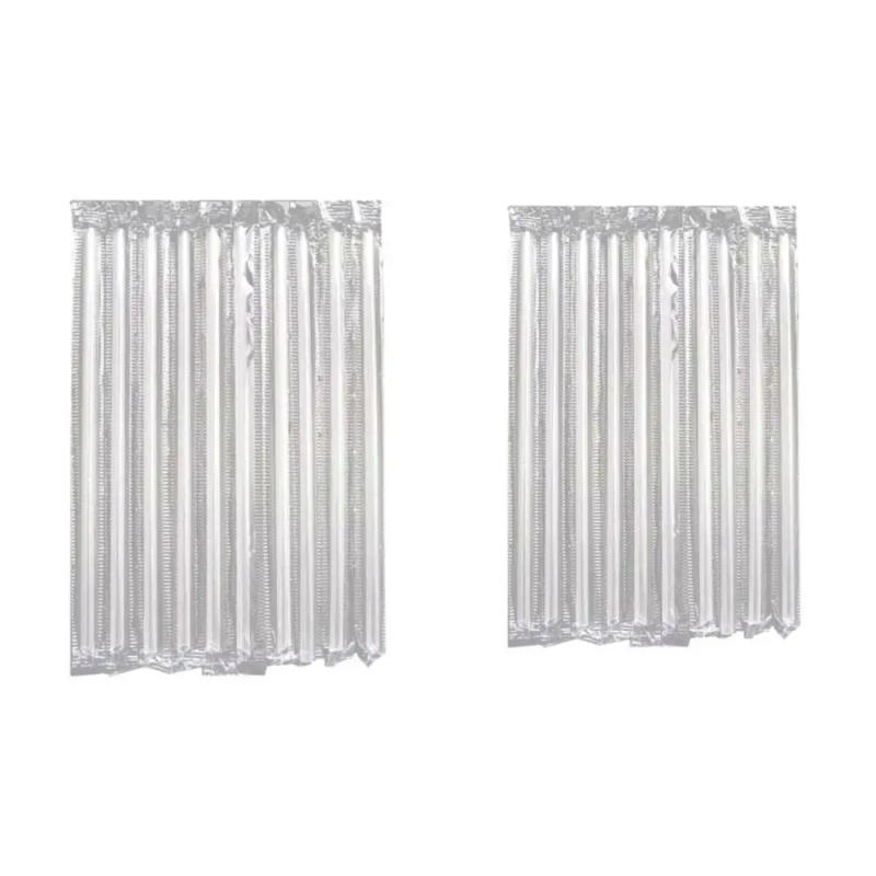 Description Picture 3 of item500Pcs DIY Plastic Straw Disposable Short Transparent Pointed Head Thin StrJY Transparent Individually Wrapped