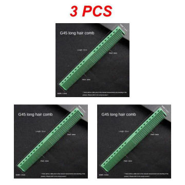 1~10PCS Japanese Scale Haircutting Comb Resin Green G45 Double-sided Heat Resistant Salon Barber Shop Styling Brush Tool