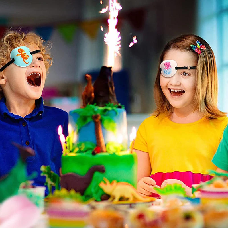 Description Picture 3 of item1 Pcs Child Occlusion Medical Eye Patch Obscure Astigmatism Training Eyeshade Amblyopia Eye Patches Cosplay Pirate Multiple Use