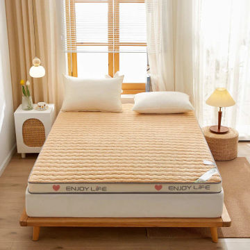 Lamb Fleece Memory Cotton Double Household Mattress Anti-pressure Non-deformation Thick Sleeping Pad Warm Bed Mattress in Winter
