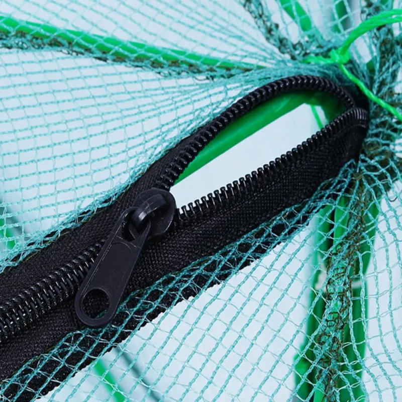 Description Picture 6 of item6/8/10 Holes Fishing Net High Quality Foldable Green Hexagon Octagon Net 40~82cm Nylon Casting Nets