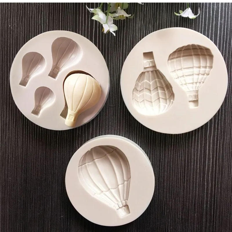 Description Picture 3 of item1pcs Hot Air Balloon Silicone Mold Fondant Cake Decoration Tool Chocolate Fudge Mold Sugarcraft Bakeware Kitchen Tool