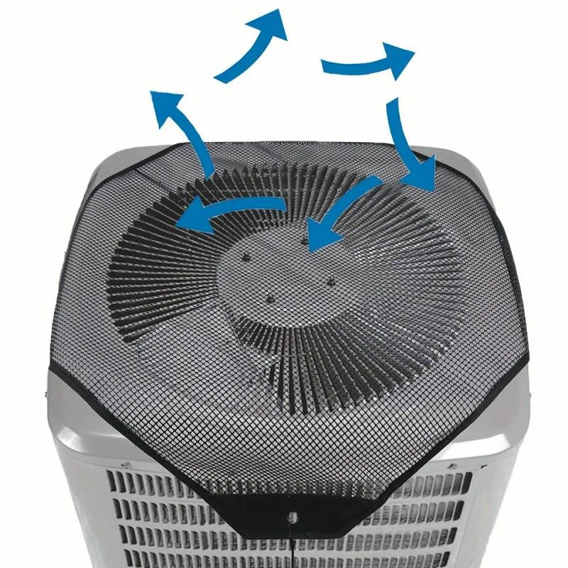 Description Picture 3 of itemAir Conditioner Covers for Outside Units Central Ac Cover Leaf Guard Heavy Duty Mesh AC Defender for Outdoor Square Units,Black