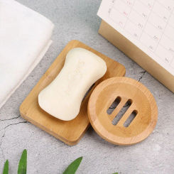 Wooden Soap Tray Drainer Dishes Soap Bath Soap Holder Shower Soap Holder Storage Box Drain Bamboo Box