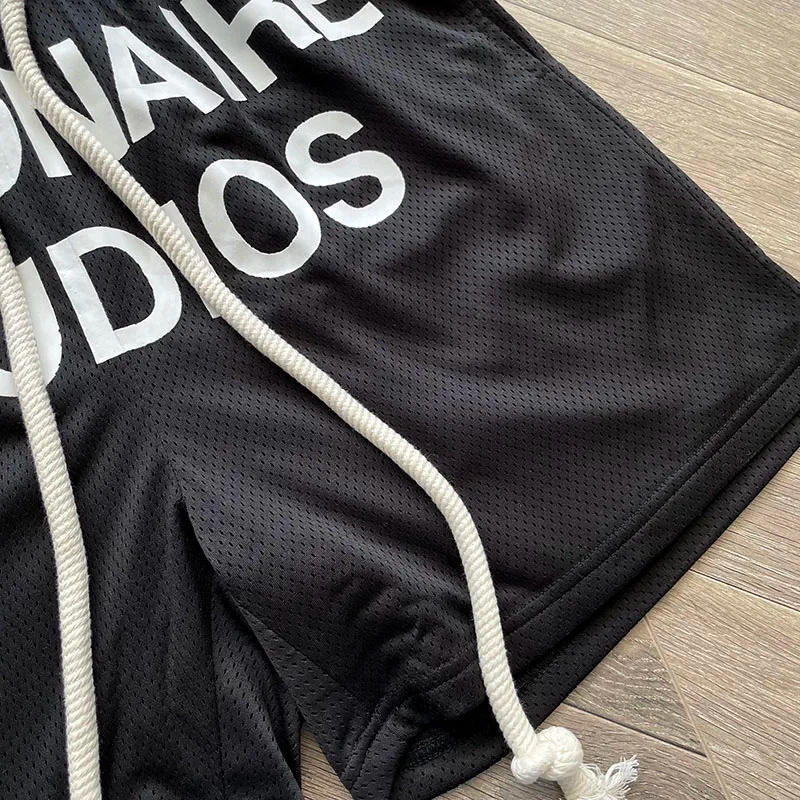 Description Picture 5 of itemMen Women Mesh Drawstring Breeches Billionaire BLACKOUT BILL NET Shorts