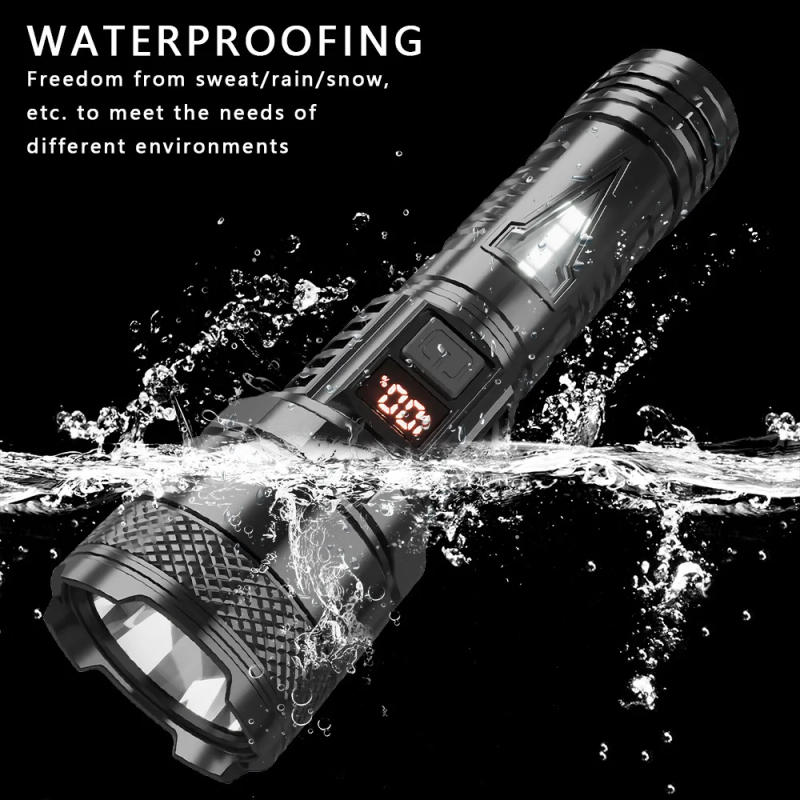 Description Picture 6 of item10000 Lumens Super Bright Long Range LED Flashlight Tactical Flashlight Outdoor Waterproof Flashlight Camping Lantern Torch
