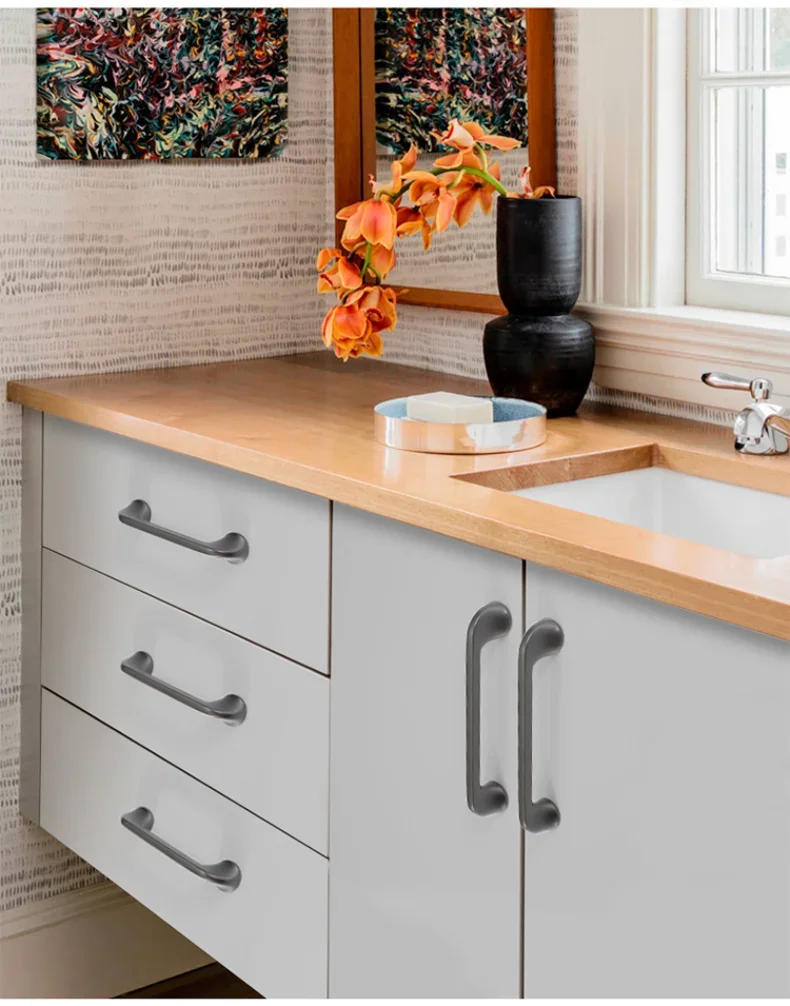 Description Picture 5 of itemZinc Alloy Handle Cabinet Door Shoe Cabinet Wine Cabinet Handle European and American Style Handle Dressers for Bedroom Drawer