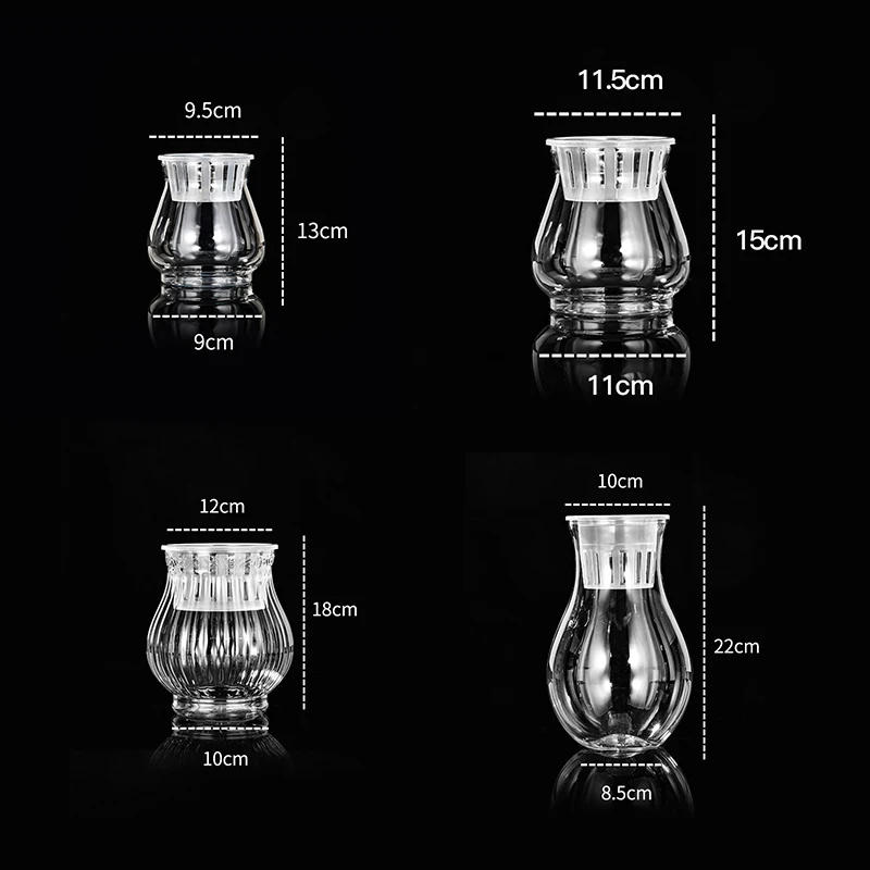 Description Picture 3 of itemMini Hydroponic Flower Pot Fish Tank Transparent Plastic Soilless Plant Pots Self Watering Planter Pot Vase Home Decoration