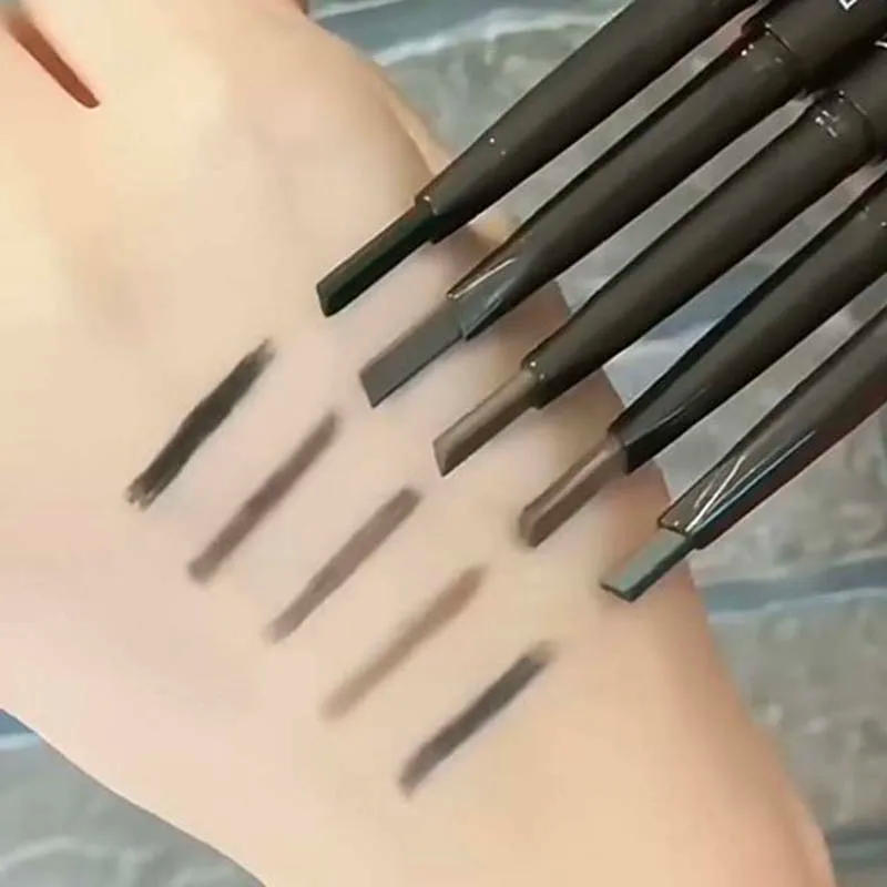 Description Picture 3 of item4 Color Waterproof Matte Eyebrow Pen Makeup Double Head Long Lasting Brown Non-Smudged Eye Brow Pencil Tint with Brush Cosmetics