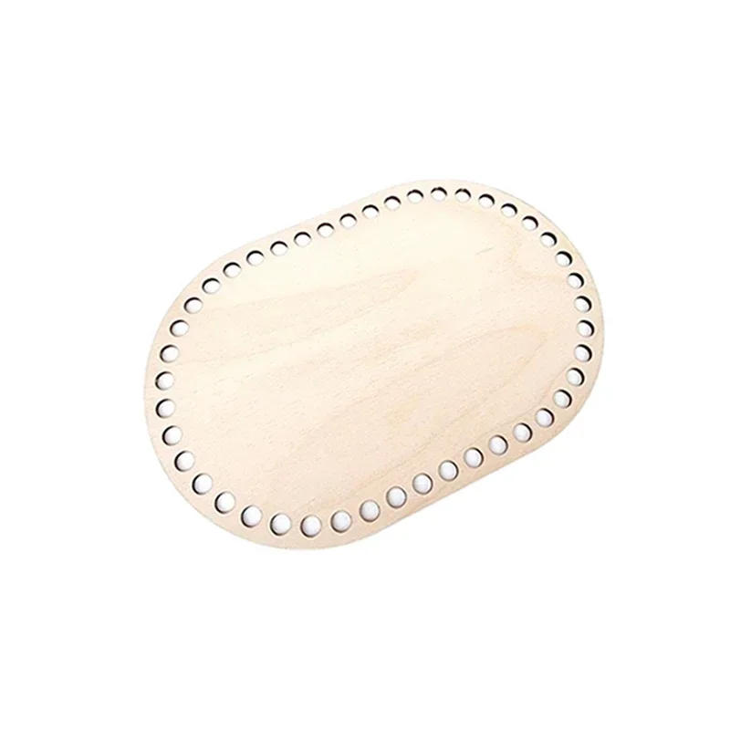 Description Picture 4 of itemCrochet Basket Base Oval Blank Solid Natural Wooden Basket Bottom for Diy Basket Weaving Supply Craft Making Home Decoration