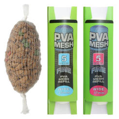 5M/20M Soluble PVA Mesh Bag Refill Carp Feeder Fishing Lures Refill Rig Hook Bait Wrap Bags 25mm 37mm 44mm Fishing Accessories