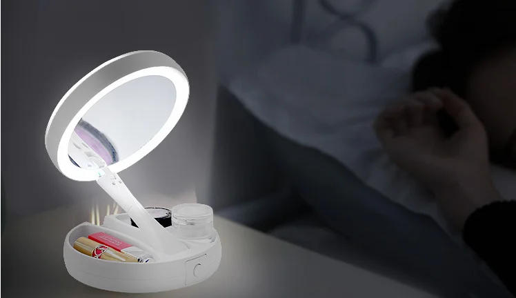 Description Picture 6 of item16 Leds Makeup Vanity Mirror Light 10X LED mirror light LED makeup mirror with led light зеркало для макияжа espejo maquillaje