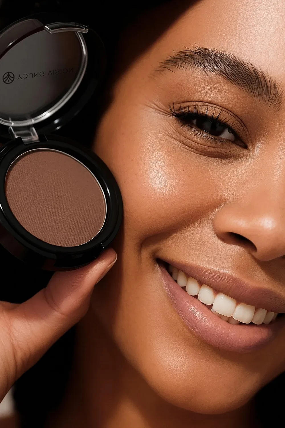 Description Picture 3 of itemDark Skin Bronzer Contour Palette Matte Brown Nose Shadow Cheek Profile Powder Natural Face Modify Concealer Nude Makeup Setting