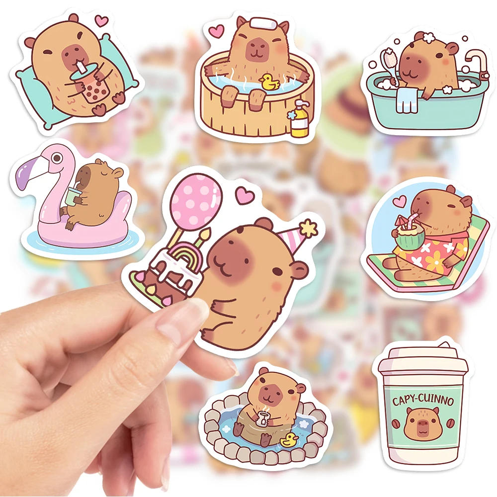Description Picture 4 of itemGuinea Pig Stickers Kawaii Cartoon Funny Kids Anime Cute Pet Animal DIY Sketch Gift for Phone Laptop Scrapbooking Waterproof
