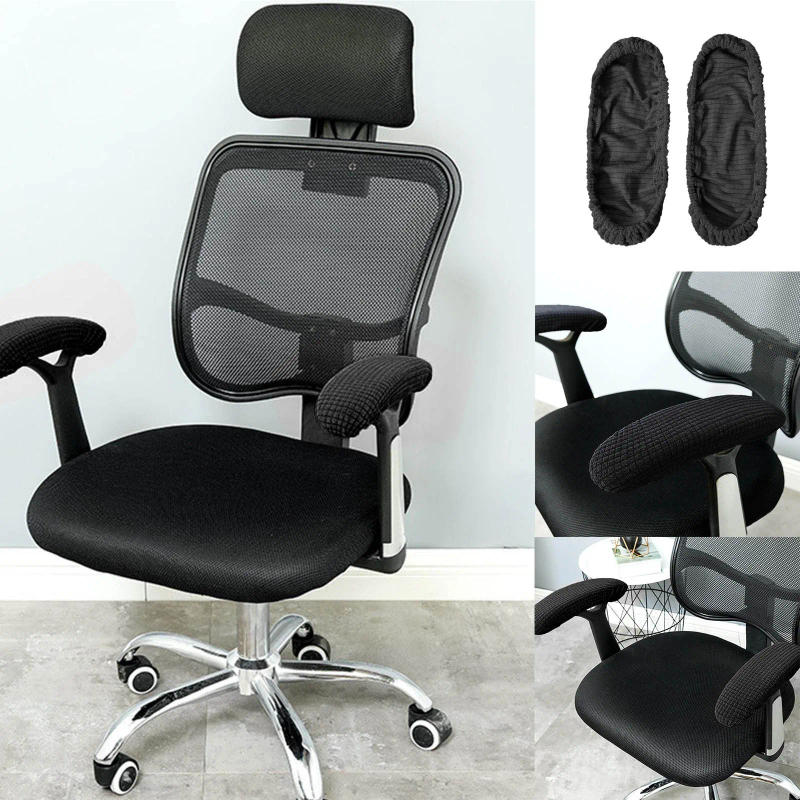 Description Picture 2 of item1pair Removable Office Chair Armrest Slipcovers Covers Protector Gaming Chair Rotating Chair Arm Rest Covers Guest Towel Set