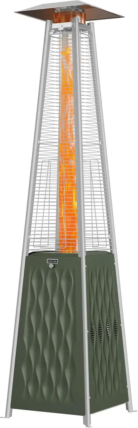 Description Picture 2 of itemPyramid Patio Heater 48,000 BTU Outdoor Patio Heater Quartz Glass Tube Propane Heater Triple Protection System With Wheels