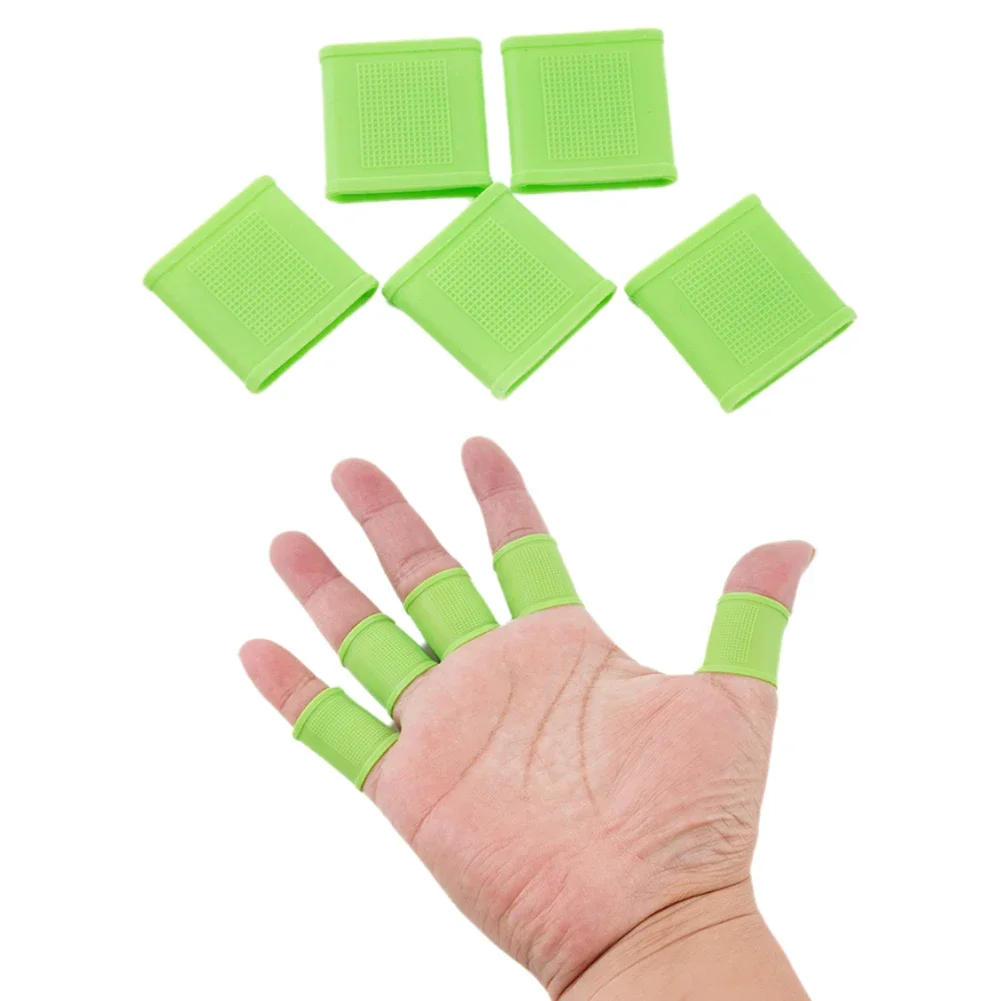Description Picture 3 of item10Pcs Silicone Golf Finger Sleeves Finger Band Sports Non-Slip Hand Protector Support for Basketball Baseball Tennis Bowling