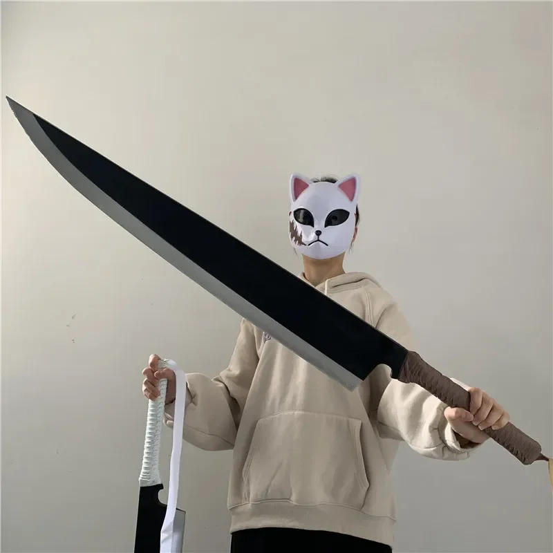 Description Picture 3 of itemBleach 106cm Cosplay Sword Anime Knife Kurosaki ichigo  Weapon Black Katana Role Playing  Safety PU Prop Toy