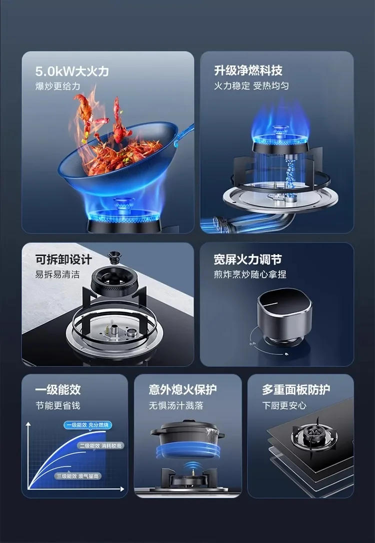 Description Picture 4 of itemSUPOR Gas Stove Double Burner Built in Household Kitchen Stove for Natural Gas LPG AB