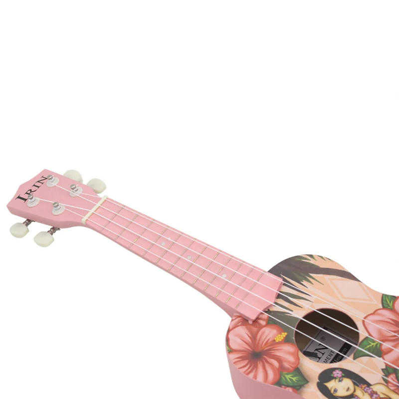 Description Picture 6 of itemIRIN 21 Inch Ukulele 4 Strings Hawaiian Guitar Pink Girl Mini Guitarra Ukulele With Bag Strings Tuner Guitar Parts & Accessories