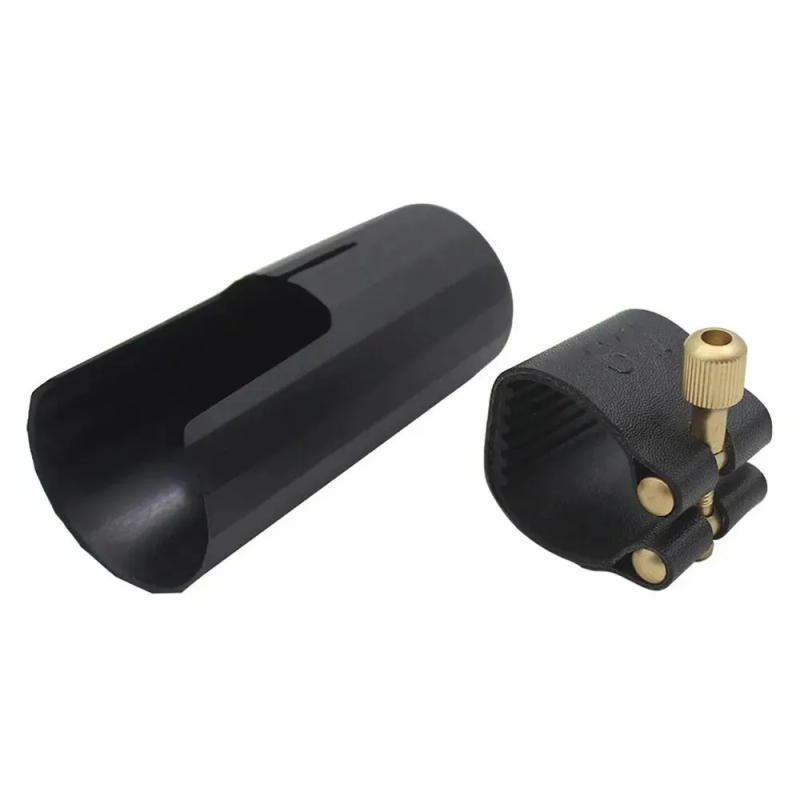 Description Picture 6 of itemAlto Soprano Tenor Saxophone Clarinet Mouthpiece Ligature And Cap Sax Leather Buckle Clamp\Clip Woodwind Instrument Accessories