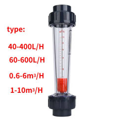 LZS-32D Flow Meter 1-10m3/H ABS Plastic Tube Liquid Water Rotameter Flow Measuring Instruments Water Testing Meter Tube